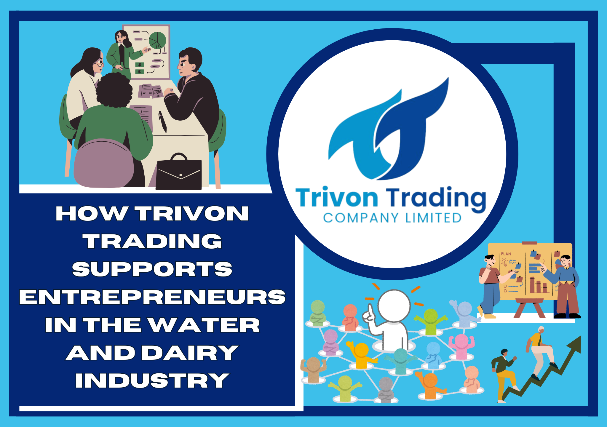 Entrepreneurship in the water and dairy industries offers incredible opportunities for growth, sustainability, and profitability. Whether you're starting a bottled water business, setting up a water vending station, or running a dairy farm, having reliable equipment and expert support is essential to your success. At Trivon Trading Company, we specialize in providing innovative and high-quality solutions for entrepreneurs in these industries. From state-of-the-art equipment to ongoing support, our mission is to help you succeed. Here's how we empower entrepreneurs to achieve their goals. Providing High-Quality Equipment The foundation of any successful business is having the right tools for the job. Trivon Trading offers an extensive range of cutting-edge equipment tailored to the needs of water and dairy businesses. Water Industry Equipment Reverse Osmosis Vending Machines: Offer clean, purified water to your community. Water Purification Systems: Advanced filtration technology ensures your water meets the highest quality standards. Water Vending Machines: Enable convenient access to fresh water with reliable systems. Bottle Rinsers and Filling Stations: Streamline your bottling process with efficiency and hygiene. Dairy Industry Equipment Milk ATMs: Allow direct retail sales with precise portioning and extended shelf life. Pasteurizers: Ensure milk is safe for consumption while preserving nutrients. Milk Chillers (O- and U-shaped): Rapid cooling to maintain freshness and comply with safety standards. Stainless Steel Storage Tanks: Durable and hygienic solutions for milk storage. Every machine we supply is built to last, ensuring you get excellent value for your investment. Tailored Business Solutions We understand that every entrepreneur has unique needs. That’s why we go beyond selling machines—we offer customized solutions to help your business thrive. Free Consultation Services Starting a business can be overwhelming. Our experts provide free consultations to guide you on: Selecting the right equipment based on your business size and goals. Designing an efficient workflow for water or dairy operations. Calculating startup costs and potential ROI. Equipment Packages For entrepreneurs setting up new ventures, we offer bundled equipment packages. These are ideal for minimizing costs while ensuring you have everything you need to get started. Comprehensive Training and Support Owning high-quality equipment is just the beginning. Knowing how to operate, maintain, and troubleshoot your machines is equally important. Training for Entrepreneurs We offer hands-on training on the use and maintenance of every machine you purchase. From understanding technical features to performing routine maintenance, we ensure you're equipped to run your operations smoothly. After-Sales Support Our relationship doesn’t end once you purchase equipment. We provide: Regular Maintenance Services: Ensure your machines perform at peak efficiency. Replacement Parts: Genuine spare parts to maximize the lifespan of your equipment. 24/7 Customer Support: Assistance is always just a phone call away. Enhancing Profitability Through Innovation At Trivon Trading, we focus on introducing innovative technologies that give entrepreneurs a competitive edge. Energy-Efficient Machines Our equipment is designed with energy-saving features to reduce operational costs, helping you achieve greater profitability. Multi-Functional Solutions Many of our machines, such as the Pure Water Skid System and Reverse Osmosis Systems, perform multiple functions, saving space, time, and money. Reliable Automation Automation in processes like milk cooling and water purification reduces manual intervention, increases output, and minimizes errors. Empowering Sustainability Sustainability is no longer a choice; it's a necessity. We are committed to helping entrepreneurs create eco-friendly businesses. Water Recycling Systems: Reduce water wastage in your purification process. Hygienic Storage Solutions: Stainless steel tanks minimize contamination and support long-term storage. Eco-Friendly Packaging Options: Use refillable systems like Milk ATMs and Water Vending Machines to reduce plastic waste. By adopting sustainable practices, your business not only reduces its environmental impact but also appeals to eco-conscious customers. Building Trust and Reliability Entrepreneurs in the water and dairy industries need partners they can rely on. Trivon Trading is proud to be a trusted partner. Reputation for Excellence With years of experience, we’ve earned a reputation for supplying dependable and top-quality equipment. Our loyal customer base speaks volumes about our commitment to excellence. Proven Results Hundreds of successful water and dairy businesses across the region have been powered by Trivon Trading equipment. From small startups to large-scale operations, we’ve been instrumental in driving growth and success. Why Entrepreneurs Choose Trivon Trading Here’s why we’re the preferred partner for entrepreneurs in the water and dairy industries: Extensive Product Range: A one-stop shop for all your equipment needs. Affordable Pricing: Competitive rates without compromising on quality. Personalized Support: Tailored solutions and after-sales services. Focus on Growth: Helping businesses achieve maximum efficiency and profitability. Sustainability Commitment: Promoting eco-friendly practices across industries. Partner with Trivon Trading Today If you’re ready to start or grow your water or dairy business, Trivon Trading Company is here to support you at every step. From providing top-of-the-line equipment to delivering expert guidance, we ensure your entrepreneurial journey is smooth and successful. Contact us today to explore our range of products, schedule a consultation, or learn more about how we can help your business thrive. Together, let’s build a future of success, innovation, and sustainability in the water and dairy industries.