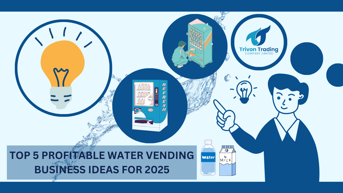 Top 5 Profitable Water Vending Business Ideas for 2025 Innovative Ways to Maximize Profits in the Water Vending Industry The demand for clean and affordable drinking water continues to rise, making the water vending business one of the most profitable ventures in 2025. Whether you are starting small or looking to expand, there are numerous ways to generate income in this industry. At Trivon Trading Company, we provide high-quality machines and solutions to help you build a successful water vending business. In this article, we’ll explore the top five most profitable water vending ideas and how you can maximize your earnings. 1. Self-Service Water Vending Stations Self-service water vending stations are an excellent business idea, allowing customers to refill their bottles or containers with purified water at an affordable price. These stations can be installed in high-traffic areas such as: Residential estates Shopping malls Schools and universities Gas stations Public markets What You Need: ✅ Pure Water Vending Machine (1000 LPH) – Ensures a continuous supply of purified water. ✅ Secondary Filtration Water Vending Machine (1000 LPH) – Provides extra purification for high-quality drinking water. ✅ Filling Station with Holding Tank (300L, 500L, 700L) – Stores water and enables easy refilling. How to Maximize Profits: Offer membership or loyalty cards to encourage repeat customers. Use digital payment options (M-Pesa, card payments) for convenience. Install in areas with high foot traffic to maximize sales. At Trivon Trading Company, we provide customized self-service vending stations tailored to your needs. 2. Bottled Water Business If you want to scale up, investing in a bottled water business is a great option. Selling branded bottled water in 500ml, 1L, 5L, 10L, and 20L sizes ensures a steady stream of customers, from offices to event organizers. What You Need: ✅ Reverse Osmosis Machine (250 LPH - 3000 LPH) – Provides high-capacity water purification. ✅ Pure Water Skid Machine (500 LPH, 1000 LPH) – Perfect for bulk production. ✅ Stainless Steel Storage Tanks (500L - 10,000L) – Stores purified water before bottling. ✅ Filling Stations (2-6 Taps) – Speeds up bottling processes. ✅ Bottle Rinsers (Brush Type & Jet Type) – Ensures bottles are clean before filling. How to Maximize Profits: Sell bottled water at events, hotels, supermarkets, and corporate offices. Offer branded packaging for businesses and events. Invest in delivery services to serve homes and offices conveniently. We provide everything you need to start a profitable bottled water business. 3. Reverse Osmosis Water Purification & Resale With increasing concerns about water quality, many people prefer reverse osmosis (RO) purified water for drinking and cooking. You can set up a business where you purify water using RO technology and sell it to customers in bulk or smaller quantities. What You Need: ✅ Domestic Reverse Osmosis Machine (20 LPH - 100 LPH) – Ideal for homes and small businesses. ✅ Commercial RO Machines (250 LPH - 3000 LPH) – High-capacity machines for water resale. ✅ Stainless Steel Packaging Tables (Various Sizes) – Helps with packaging and distribution. How to Maximize Profits: Target restaurants, schools, hospitals, and offices that need clean water daily. Offer home delivery services. Provide monthly subscriptions for regular customers. At Trivon Trading Company, we offer high-efficiency RO machines with low maintenance costs. 4. Water ATM Business A Water ATM is an automated water dispensing machine that allows customers to refill their bottles using coins or digital payment methods. This low-maintenance business is highly profitable and can be placed in public areas where clean water is scarce. What You Need: ✅ Reverse Osmosis Vending Machines (250 LPH - 1000 LPH) – Ensures a steady water supply. ✅ Milk ATM (100L - 800L) & Salad ATM – Additional vending opportunities. ✅ Filling Station with Holding Tank (500L - 700L) – Ensures water availability. ✅ O-Shaped Chillers (2000L - 10,000L) – Keeps the water cool for customers. How to Maximize Profits: Install in high-traffic areas like schools, markets, and residential estates. Offer 24/7 access to attract more customers. Use solar-powered ATMs to save electricity costs. At Trivon Trading Company, we offer high-tech water ATMs to help you set up a profitable vending business. 5. Franchise Water Refill Stations If you want to build a large-scale water business, consider setting up a franchise network of water refill stations. This involves establishing multiple vending points and partnering with smaller businesses to sell purified water under your brand. What You Need: ✅ Multiple Reverse Osmosis Machines (500 LPH - 3000 LPH) – Supports large-scale purification. ✅ Filling Stations with Holding Tanks – Enables efficient distribution. ✅ Stainless Steel Storage Tanks (1000L - 10,000L) – Stores water for franchise locations. ✅ Marketing & Branding Support – Helps promote your brand. How to Maximize Profits: Provide branded water to partner businesses. Offer franchise packages to entrepreneurs looking to start a water business. Expand into multiple locations for increased revenue. Trivon Trading Company offers full business setup solutions for franchise refill stations. Final Thoughts The water vending business is one of the most profitable industries in 2025, with various opportunities to explore. Whether you’re starting small with a water ATM, expanding into bottled water production, or building a franchise refill network, Trivon Trading Company has the best machines and equipment to ensure your success. 🔹 Ready to Start Your Water Business? Visit us today and let’s help you choose the best water vending solution for your needs! 📍 Trivon Trading Company 📞 Call: 0790145145 💧 Your Success, Our Priority! #WaterVendingBusiness #WaterATM #ReverseOsmosis #BottledWater #DairyProcessing #BusinessSuccess