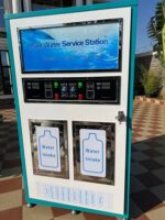 The Reverse Osmosis Vending Cabinet is a modern water vending solution that combines advanced RO purification with a sleek cabinet design. Compact and efficient, it is ideal for small water vending businesses, schools, hospitals, offices, and community centers where safe, clean drinking water is needed on demand. This cabinet-style RO vending machine works by passing water through a multi-stage purification system, including sediment filtration, activated carbon, and reverse osmosis membranes. The process removes harmful impurities, chemicals, heavy metals, and microorganisms, ensuring the dispensed water is safe, fresh, and great tasting. The vending cabinet is fitted with user-friendly payment options, including coin acceptors, smart card systems, or token dispensers. This makes it a fully automated machine, allowing business owners to run a profitable water vending operation with minimal supervision. Customers can easily access affordable, purified drinking water 24/7. The cabinet design provides a compact footprint, allowing installation in tight spaces such as hallways, office corners, schools, and small retail outlets. Built from durable stainless steel and corrosion-resistant materials, the unit is hygienic, long-lasting, and easy to maintain. Key Features of the Reverse Osmosis Vending Cabinet: Compact cabinet-style design for space-saving installation Advanced multi-stage RO purification for safe, clean drinking water Coin or card payment options for automated vending 24/7 access to pure water with minimal supervision Food-grade stainless steel build for hygiene and durability Easy maintenance with replaceable filters and low power consumption Ideal for schools, offices, hospitals, and community water supply By investing in a Reverse Osmosis Vending Cabinet, entrepreneurs can tap into the growing demand for affordable purified drinking water. It is an excellent choice for startup water vending businesses or institutions seeking a reliable water solution. At Trivon Trading Company Limited, we supply high-quality RO vending cabinets, install them, and provide after-sales support. Whether you’re starting small or scaling your water business, our machines guarantee reliability and customer satisfaction.